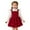 Red-a, variant on Christmas Toddler Baby Girl Outfits Long Sleeve Ribbed T-Shirt Bow Overall Dresses Suspender Skirt Set Fall Winter Clothes Toddler Holiday Party Wear