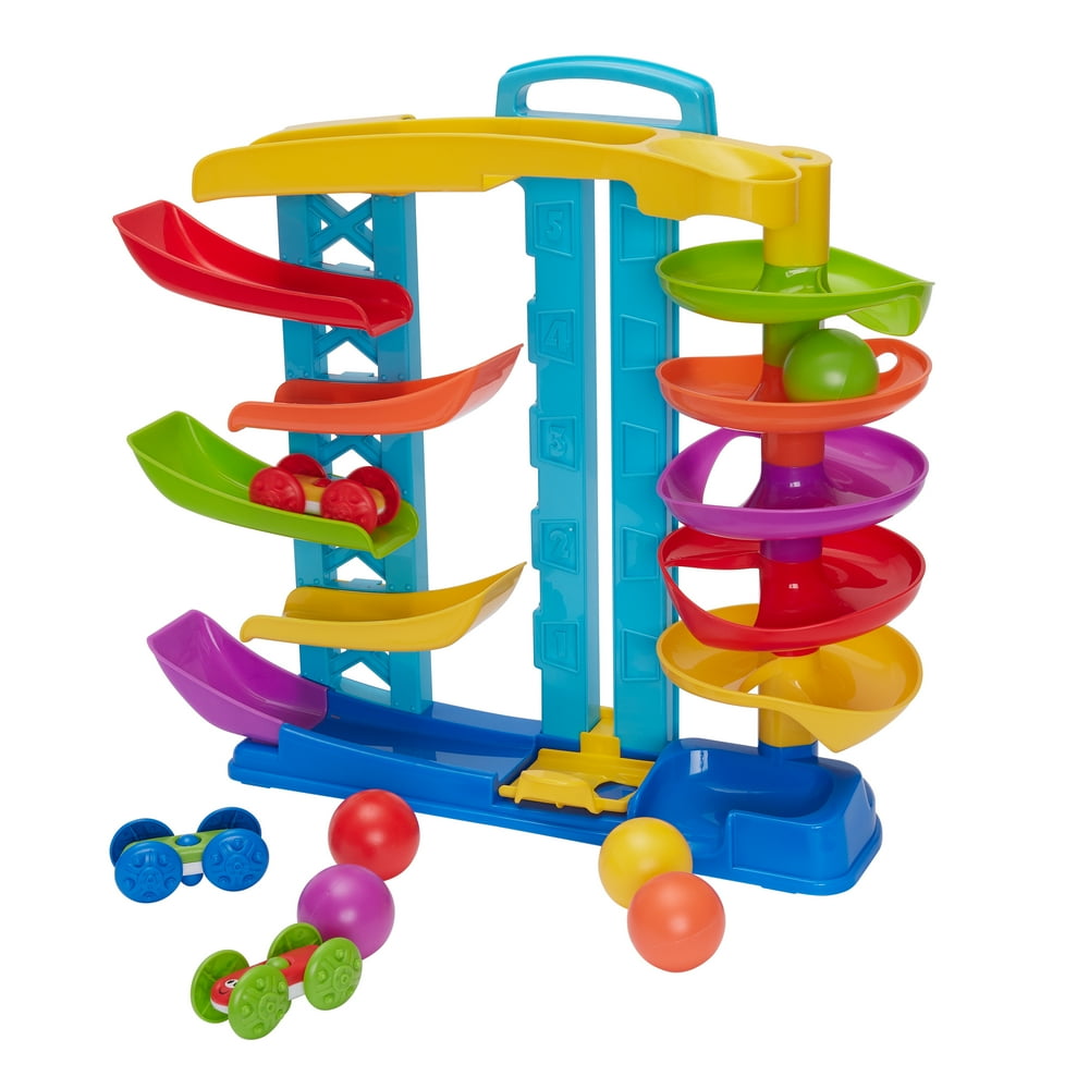 Kid Connection 9Piece 2in1 Spiral & Racing Challenge Play Set