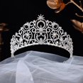 thumbnail image 3 of Diademas y coronas plateadas para mujer Glinda Bubble Crown Crown Crystal Queen Crown Princess, diademas para bodas, bailes de graduación, cumpleaños, Halloween, fiesta de Navidad, 3 of 6