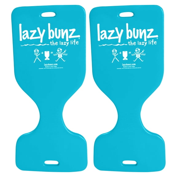 TRC Recreation 36 Inch Lazy Bunz Saddle Foam Floater, Teal (2 Pack)