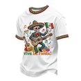 thumbnail image 4 of CONZONE Cinco De Mayo Mens T-Shirts Short Sleeve T Shirts for Men Crew Neck Funny Skull Fiesta Graphic Mexican May 5Th Tee Tops, 4 of 4