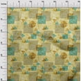 thumbnail image 2 of oneOone Cotton Poplin Twill Lime Fabric Circle & Triangle Geometric Craft Projects Decor Fabric Printed By The Yard 56 Inch Wide, 2 of 4