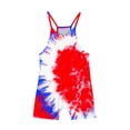 thumbnail image 5 of Tdoqot 4th of July Clothes for Girls Rompers- Casual Summer Sleeveless Cute Kids Jupsuits with Pockets Blue Size 7-8 Years, 5 of 6