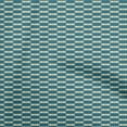 thumbnail image 1 of oneOone Cotton Jersey Dark Teal Blue Fabric Geometric Craft Projects Decor Fabric Printed By The Yard 58 Inch Wide, 1 of 4
