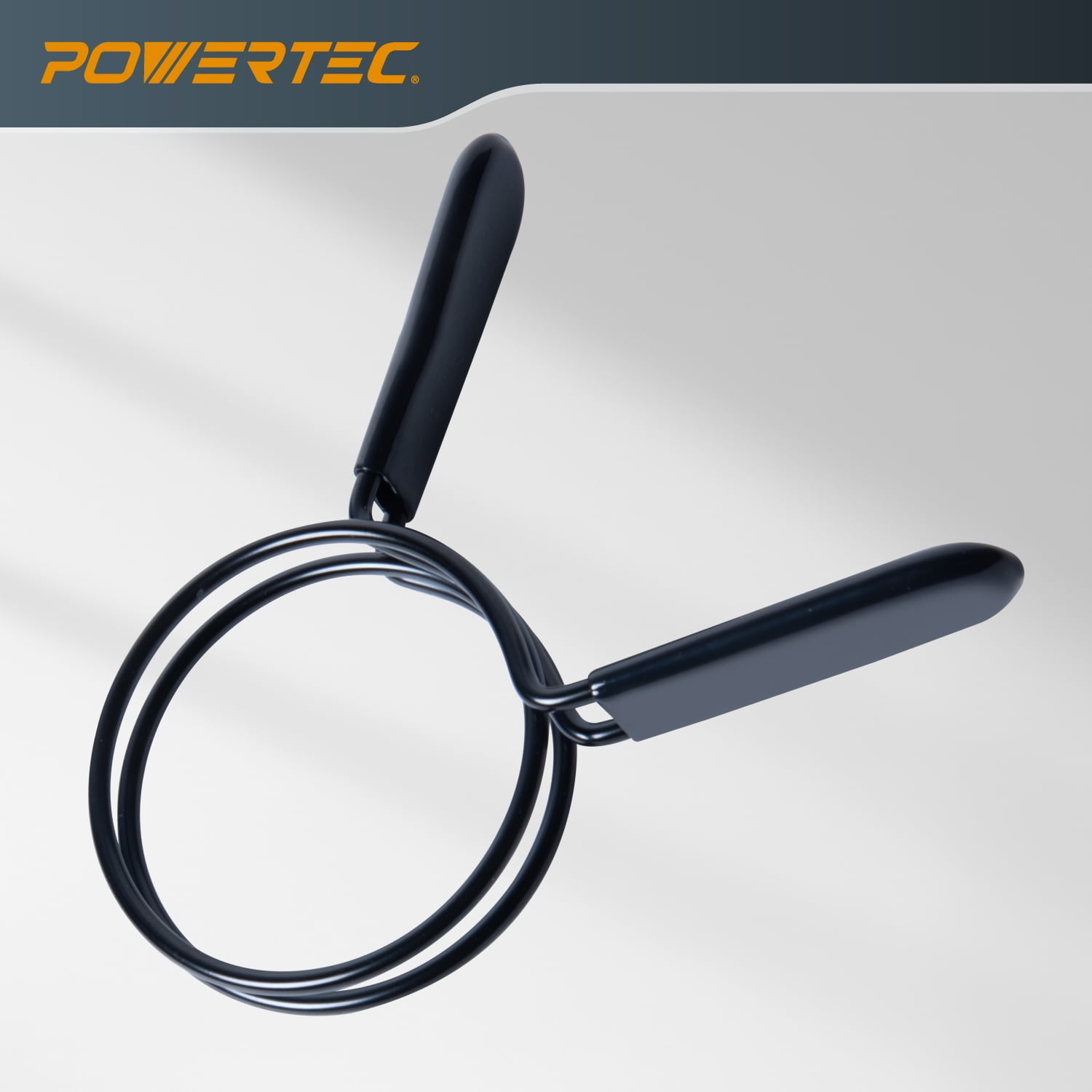 POWERTEC 6PK 2-1/2 Inch Double Loop Hose Clamps for Dust Collection Hose and Dryer Vent Hose, Quick Release Spring Clamps for Dust Collector and Dust Collection Fittings (70390-P3N)