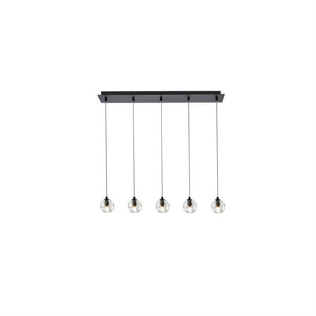 

Eren 5 lights Black pendant