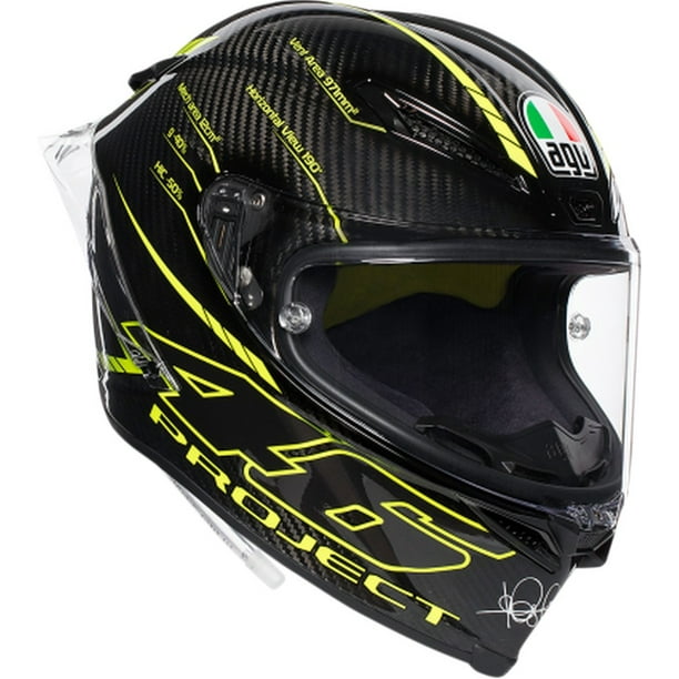 AGV Pista GP R Project 46 3.0 Motorcycle Helmet Black/Yellow