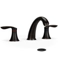 thumbnail image 1 of Bathroom Sink Faucet, 3 Hole Bath Faucet with Stainless Steel Pop Up Drain & Hose, 1 of 8