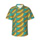 thumbnail image 1 of Fotbe Hot Dogs 8 Camisa Hawaiana para Hombre Unisex – Camisa Casual de Verano con Botones de Manga Corta de Algodón y Lino,Medium, 1 of 7