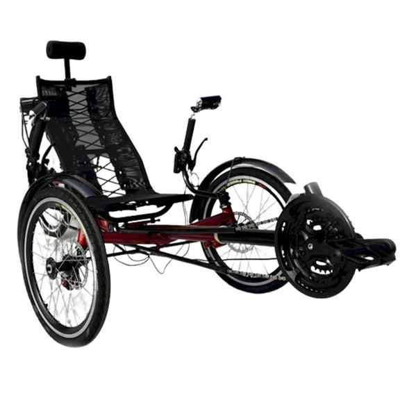 Electric Recumbent Tricycle for Adults | Folding Tadpole Trike | 3-Wheel Comfort Ride