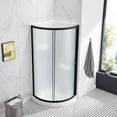 thumbnail image 4 of OVE Decors Breeze 32" Curved Corner Shower Kit 4pc includes Glass Door & Panel, base and walls, 4 of 15