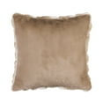 thumbnail image 4 of Sofia Home Braided Faux Fur 20" x 20" Ombre Tan Decorative Pillow by Sofia Vergara, 4 of 5