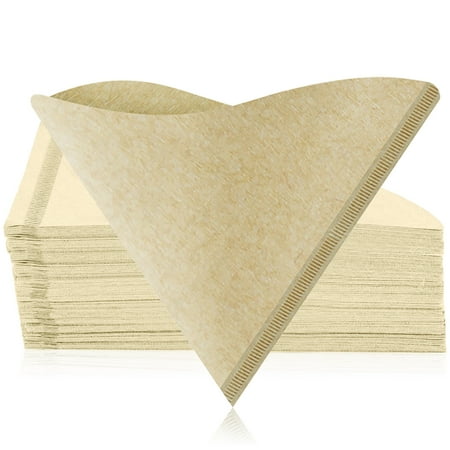 

Pack of 100 Coffee Filter Replacements Mocha Strainer Natural Paper Cones for 2 Persons Anti-leak Tea Infuser Kitchen Supplies