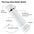 thumbnail image 2 of MYONAZ Insulated Water Bottle with Lantern, 18oz Stainless Steel Tumbler with Detachable Camping Light for Night Activities(White), 2 of 10