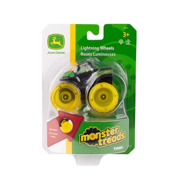 Vehículo Mini John Deere TOMY Monster Treads Lightning Wheels