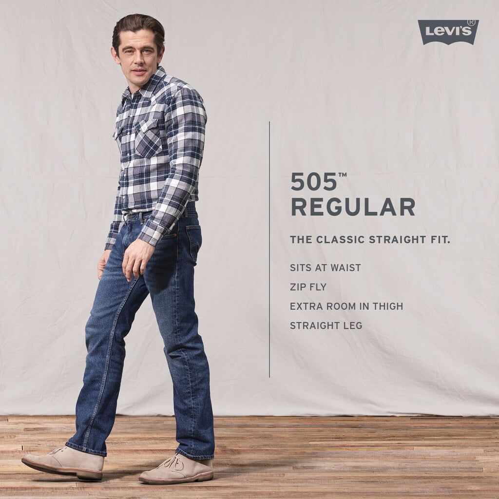 Oriënteren Bovenstaande enkel en alleen Levis Men's 505 Regular Fit Jeans - Walmart.com