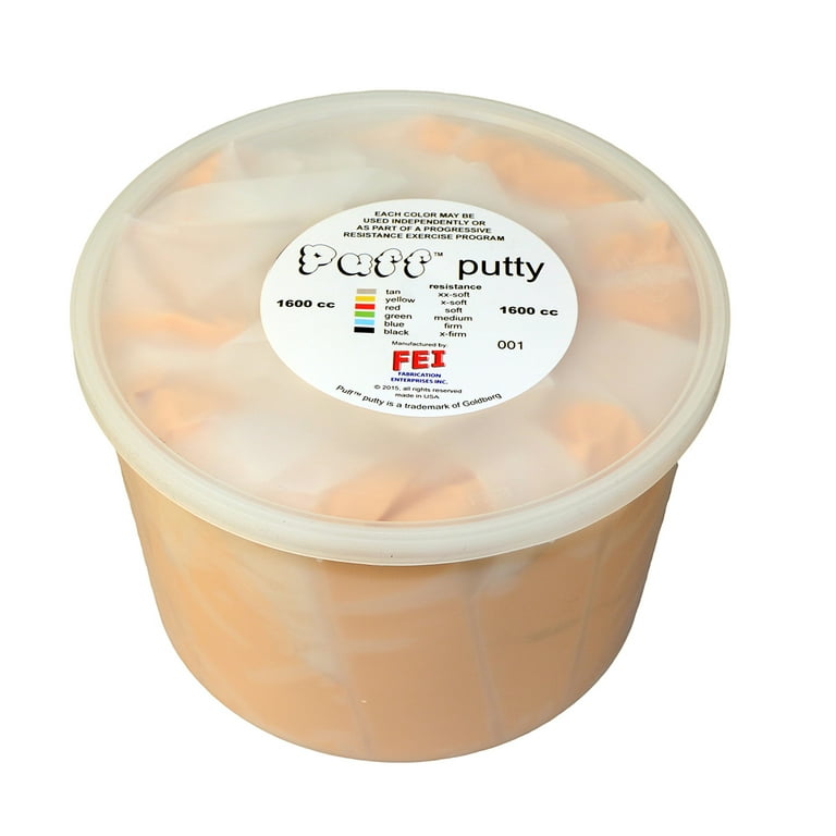 Puff LiTE Exercise Putty - x-soft - yellow - 1600cc Puff LiTE Exercise Putty - x-soft - yellow - 1600cc