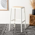 thumbnail image 2 of SAFAVIEH Silus Square Backless Bar Stool, White/Natural, 2 of 10