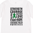thumbnail image 4 of Inktastic Cerebral Palsy Awareness Strength Support and Courage Boys or Girls Long Sleeve Toddler T-Shirt, 4 of 5
