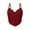 Burgundy, variant on ZQUUVOU Women's Sheer Mesh Camisole See Through Backless Spaghetti Strap Tank Lace Trim Teddy Bodysuit Clubwear Burgundy