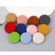 thumbnail image 5 of Xiao Hua Botones de felpa, 50 piezas, 24L, rojo oscuro, cierres de costura, juego de botones para tela, botones decorativos y para manualidades, cierres de tela reutilizables con poliéster y metal., 5 of 5