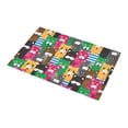 thumbnail image 3 of MKHERT Cute Colored Cats Doormat Non-slip Bath Mat Floor Mat 30x18 inch, 3 of 3