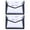 White, variant on Plastic File Folders, 2 Pcs A4 Size Expandable Document Folder with Button Closure, Expanding File Wallet with Label Pocket for Home Office, School, Travel Organization