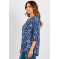 thumbnail image 2 of Catherines Women's Plus Size Sofia Knit Peasant Top, 2 of 4