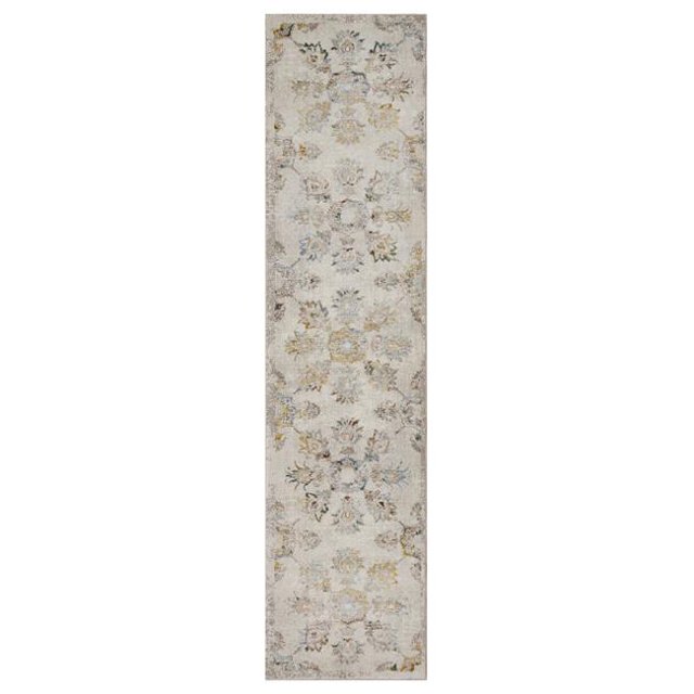 LR Home GALAC81274WTM2389 Gala Pastoral Runner Indoor Area Rug
