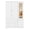 White-Elegant White, variant on Ktaxon 3 Door Wardrobe Armoire Closet with Mirror Hanging Rod, Large Capacity Storage Closet for Bedroom, Modern Drawer & Shelf  Elegant White Finish Closet