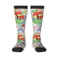 thumbnail image 2 of Picia Women Crew Soft Moisture-wicking Socks Mushroom and Frogs Pattern Design Cotton Socks, One Size fit All, 2 of 9