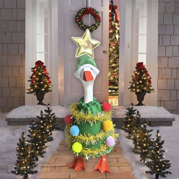 XGFHYJEH Porch Goose christmas Outfits 23 inch, Porch Goose Clothes Clearance, Porch Goose Accessories Costume Clothing for Outdoor Outside Front Proch Lawn Yard Garden Decor