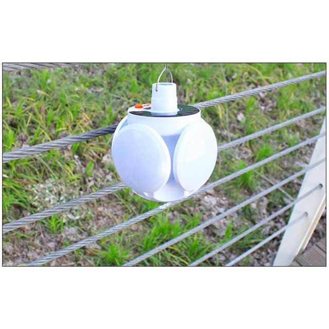 Linterna LED Solar de Camping, 5 modos de lámpara, impermeable, linterna perfecta con gancho colgante para de , libre, Cola luz de emergencia al aire libre