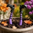 thumbnail image 6 of Kiddiway Halloween Decorations Indoor Outdoor Plant Pot - Witch Legs Hanging over Flower Rim, Prank Halloween Home Decor for Potted Plants, Garden Container Accent,White, 6 of 7