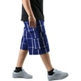 thumbnail image 4 of Ma Croix Men's Checkered Loose Fit Plaid Cargo Shorts, 4 of 5