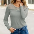 thumbnail image 2 of EDFBUYKRS Long Sleeve Tunic Tops To Wear with Leggings Crewneck Winter Loose Fit Print Shirts Workout Fall Fashion Blouses Tops Casual Going Out Tops for Women Xxl, 2 of 6