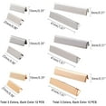 thumbnail image 4 of 72pcs 3 Colors Belt Buckle End Tip Ribbon Crimp Ends Crimp End Findings for Webbing Belt Student Belt Clip Repair Belt Ending (1/1.6 Inches), 4 of 5