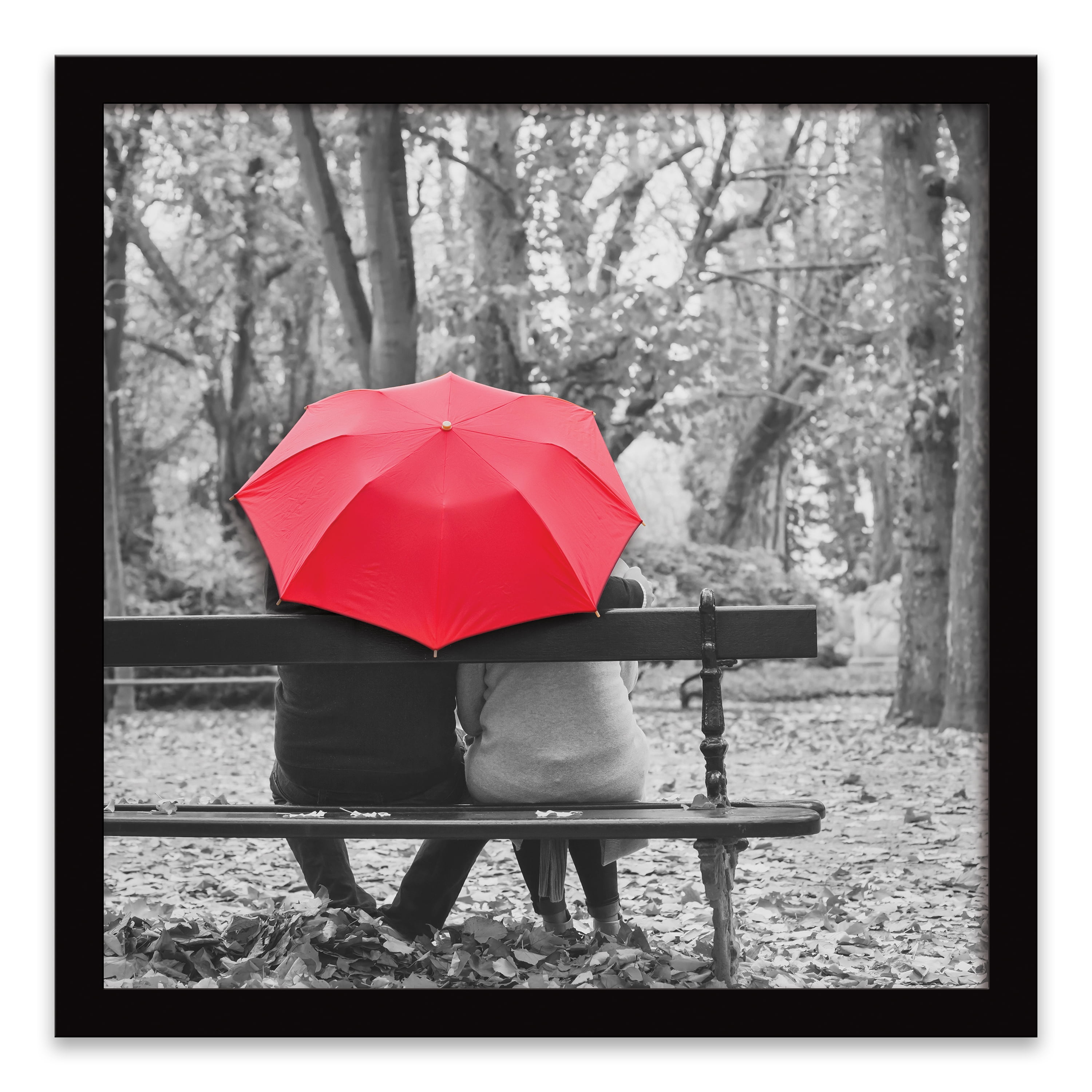 red umbrella canvas wall