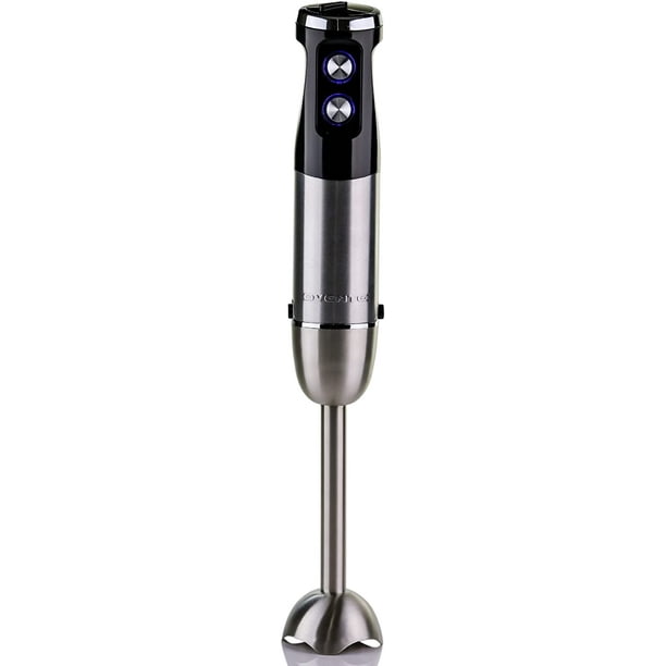 Ovente Immersion Electric Hand Blender with Brushed Stainless Steel ...