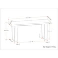 thumbnail image 6 of Simpli Home Lewis Solid Mango Wood 42 inch Wide Contemporary Bench in Cognac, 6 of 9