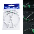 thumbnail image 3 of ZheElen Fishing Rigs Wire Leader Stainless Steel Rope Line Swivel String Hooks silver 80cm 1Set, 3 of 6