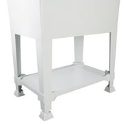 UTILITYSINKS Plastic 30” Freestanding Utility Sink with Pull Faucet, White