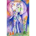 thumbnail image 2 of Cuadros Decorativos Pintura de diamante 5D DIY Elefante Kit de imagen de diamantes de imitación de taladro redondo completo Wdftyju embutido en tela, 2 of 9