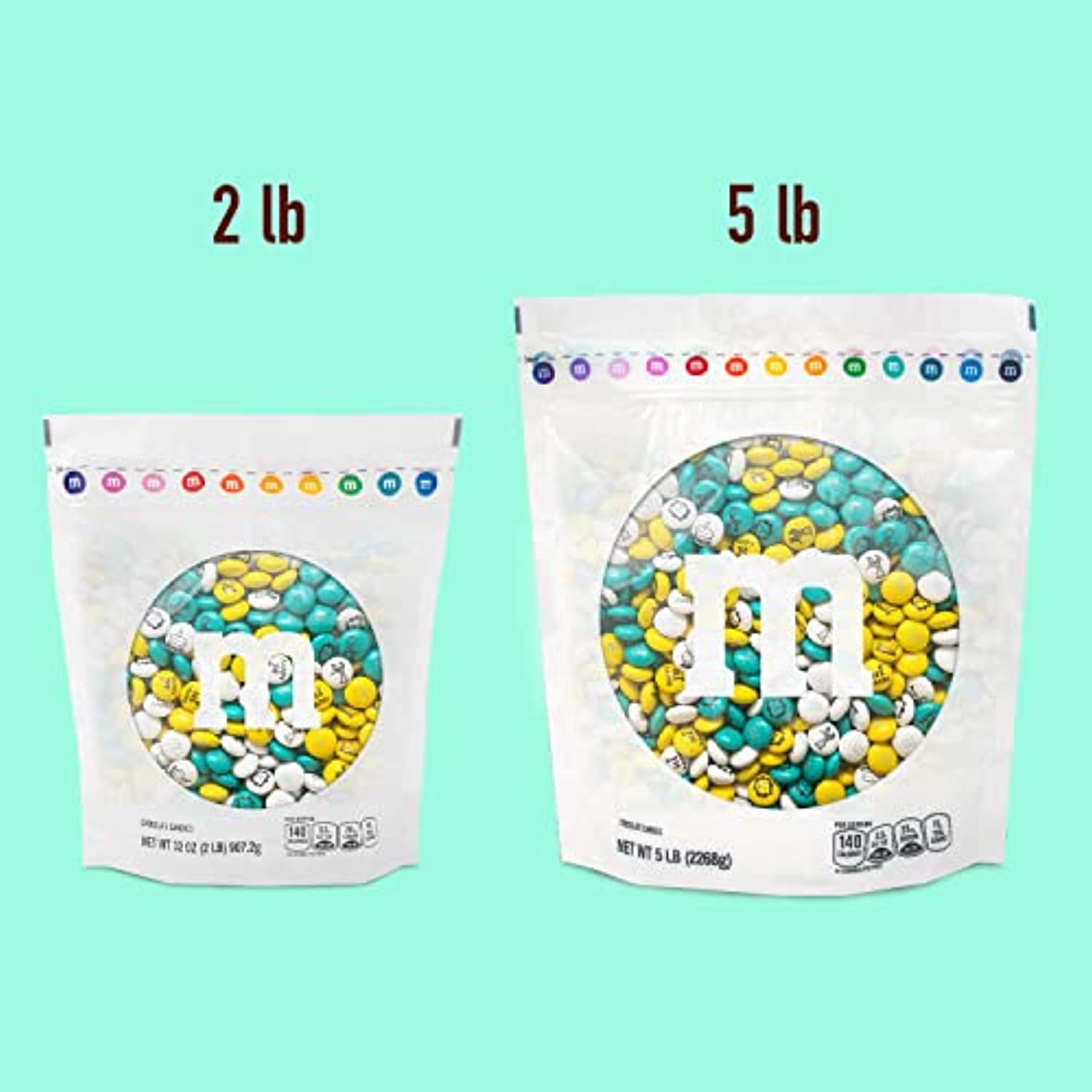 5lb Bulk Bag Color Personalized M and M's