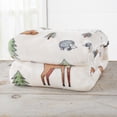 thumbnail image 2 of Great Bay Home Velvet Plush Holiday Printed Bed Blanket (King, Wildlife), 2 of 6
