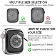 thumbnail image 6 of 6 Packs Apple Watch Case 41mm with Build-in Tempered Glass Screen Protector Cover for Apple Watch 8/7, HD Clear Super-Thin PC Bumper Scratch Resistant Waterproof iWatch Cases, 41mm, 6 Color, 6 of 8