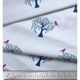 thumbnail image 2 of Soimoi Polyester Crepe Fabric Dot & Lotus Block Fabric Prints by Yard 42 Inch Wide, 2 of 3