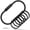 Black M, variant on Keychains Keyring Stocking Stuffers for Men and Women Key Chain Ring Clip Holder Organizer for Home Car Keys Key Christmas