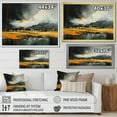 thumbnail image 4 of Designart "Abstract Mountain Majesty Grey and Yellow Lands II" Landscapes Framed Wall Art Decor - Modern Grey Abstract Landscapes Entryway Framed Wall Art, 4 of 6
