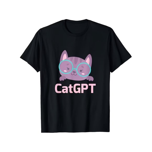 T Shirt Men's AIThemed with GPT Lettering
